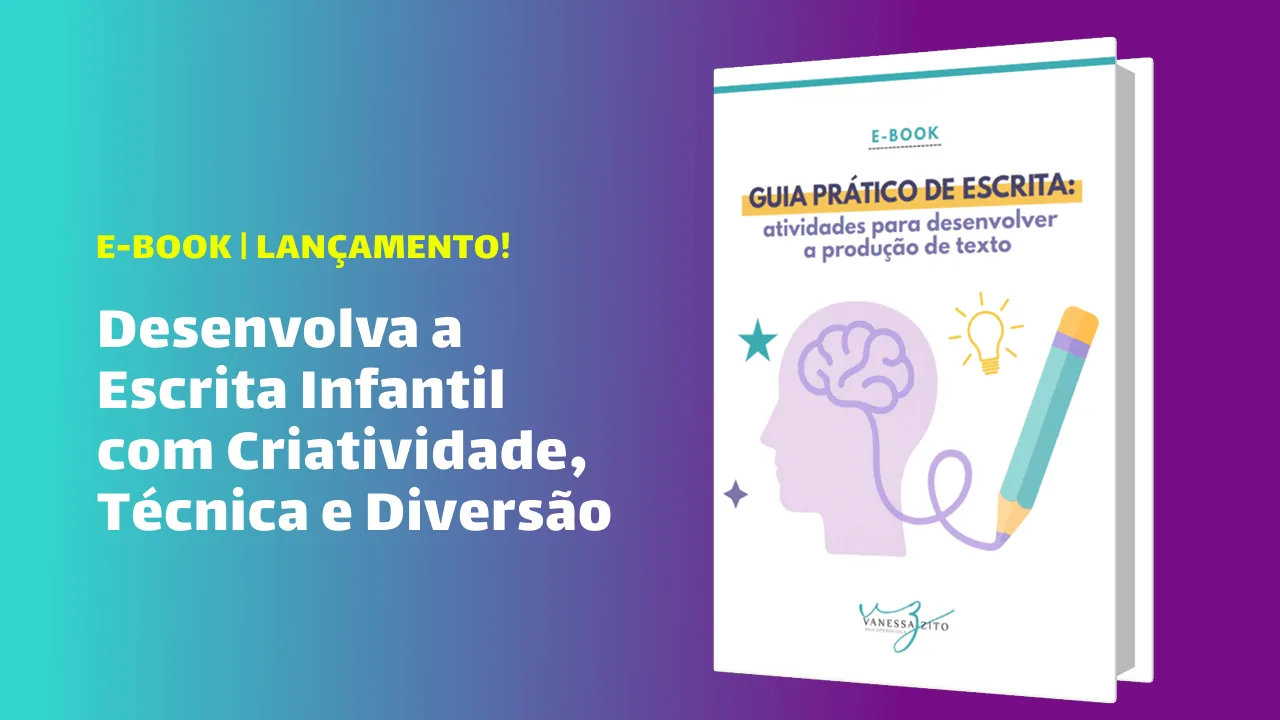 Capa do curso E-book de Escrita — atividades para intervenção